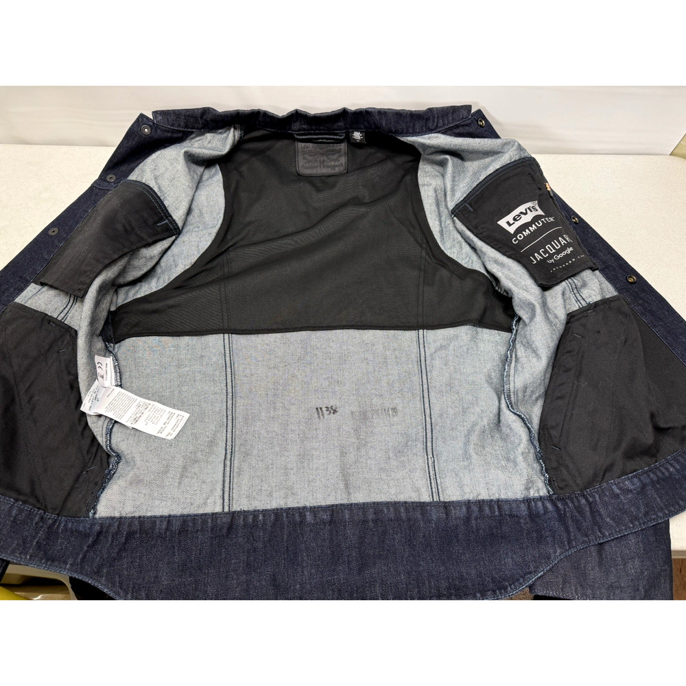 Levi's Strauss & Co. Denim Men's Commuter Jacquard by Google US Size Large - Picture 6 of 11